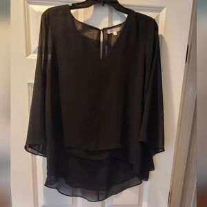 Black Sheer Blouse